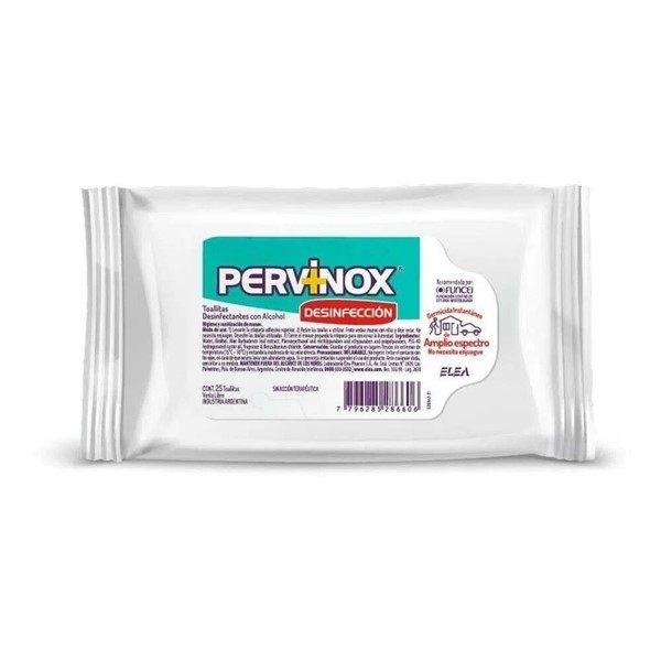 Pervinox Toallitas Desinfectantes (25 Unidades)