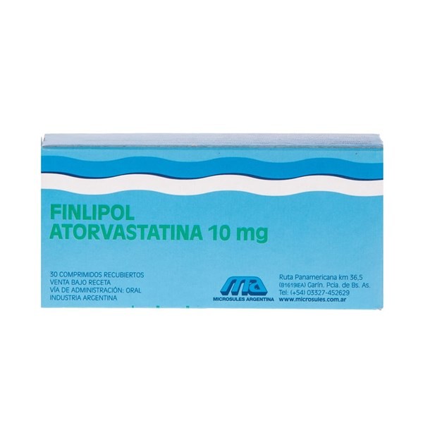 Aspen Pharma Finlipol Atorvastatín 10 Mg x 30 Comp #1
