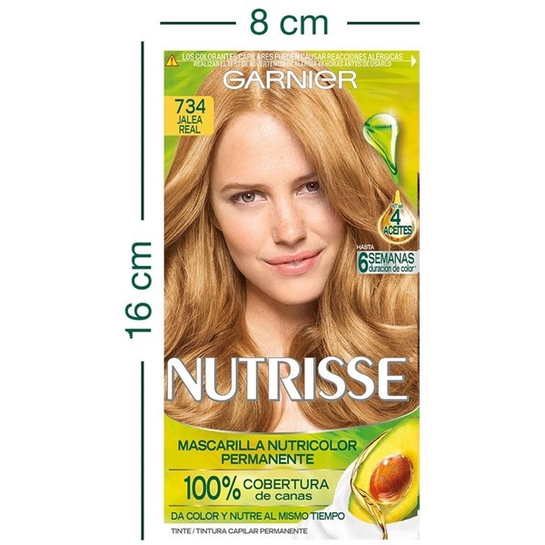 Garnier Nutrisse Coloracion en Crema 734 jalea Real alt