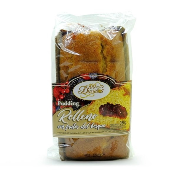 Pudding 100 Ducados Rellenos Con Frutos Del Bosque x 330 g