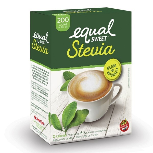 Equal Sweet Edulcorante Stevia en Polvo Caja de 200 Sobres alt