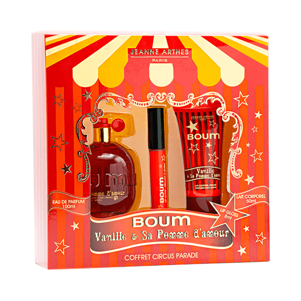 Cofre Boum Vanille Eau de Parfum Jeanne Arthes 100 ml + Body Lotion 50 ml + Gloss Labial #1