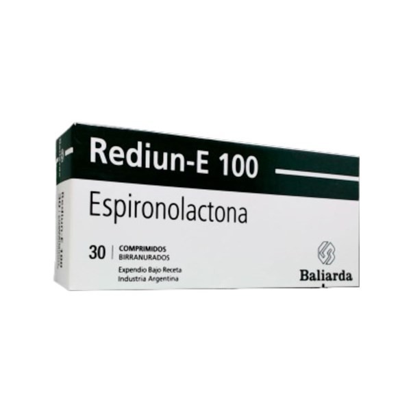 Baliarda Rediun-E 100 Espironolactona 100 Mg x 30 Comp Birranurados #1