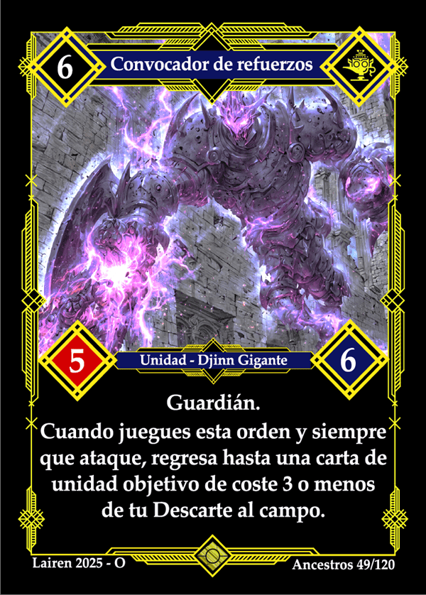 049 Convocador De Refuerzos Precon Djinn/Soldado - Coste 6