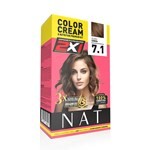 Nat Tintura en Kit Doble Aplicación Color 7.1 Rubio Ceniza #1