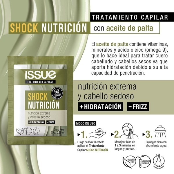 Issue Tratamiento Shock Nutrición Sachet 25 gr (24 Unidades) alt