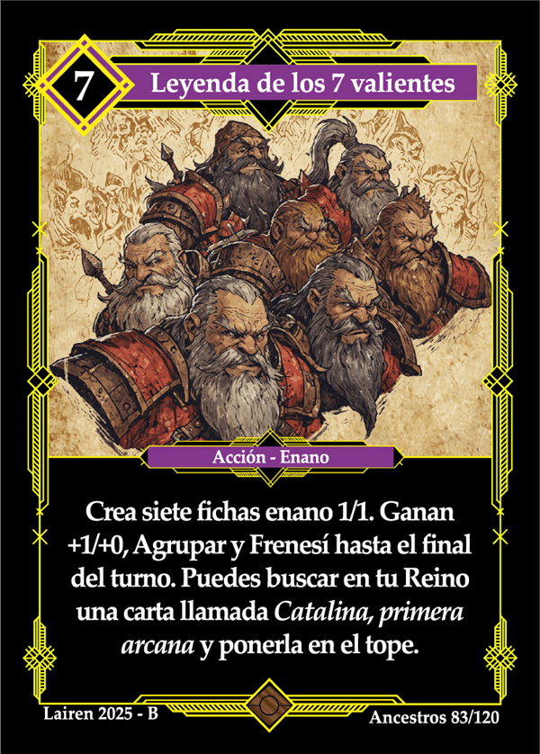 083 Leyenda De Los 7 Valientes Precon Enano/Desertor - Coste 7 #1