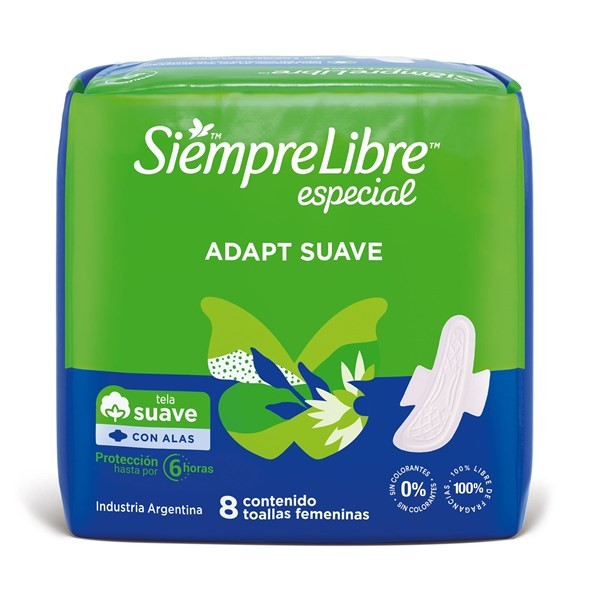 Toalla Femenina Siempre Libre Adapt Especial 8 Uni #1