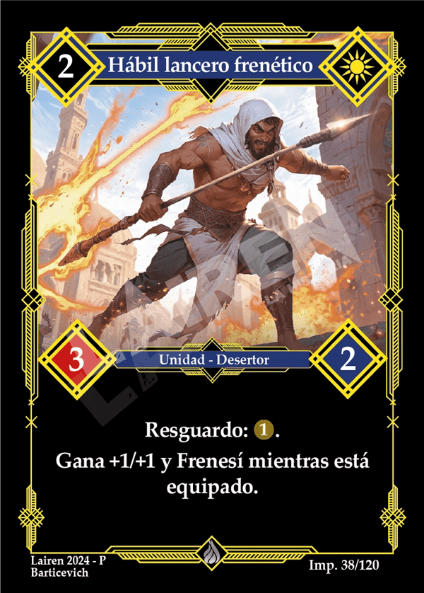 038 Habil Lancero Frenetico - Coste 2