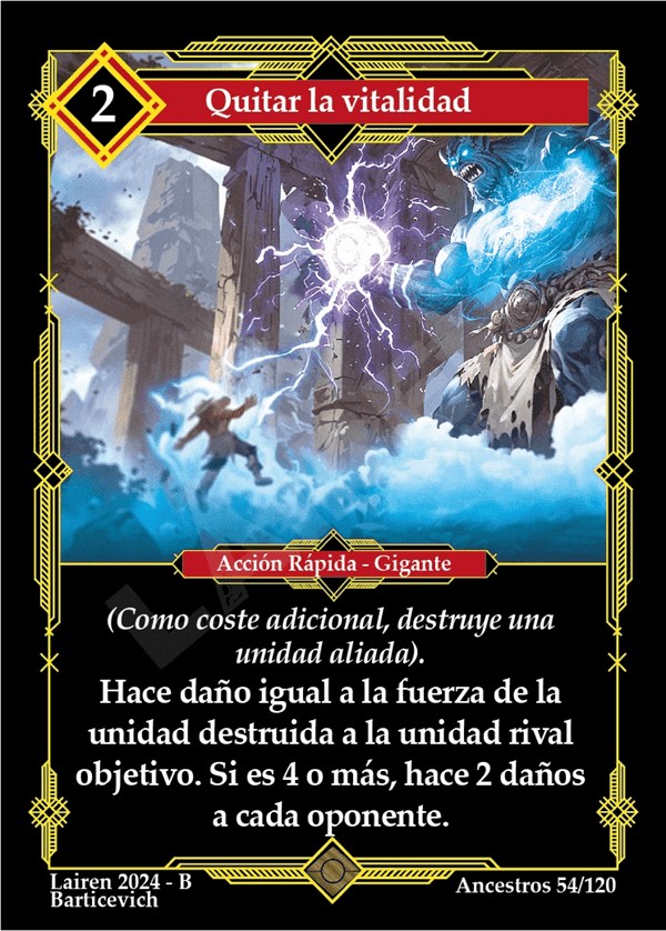 54 Quitar La Vitalidad - Coste 2 #1