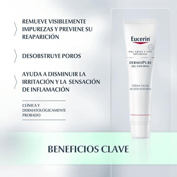 Eucerin Crema Facial de Acción Intensiva Noche Dermopure Oil Control 40 ml alt
