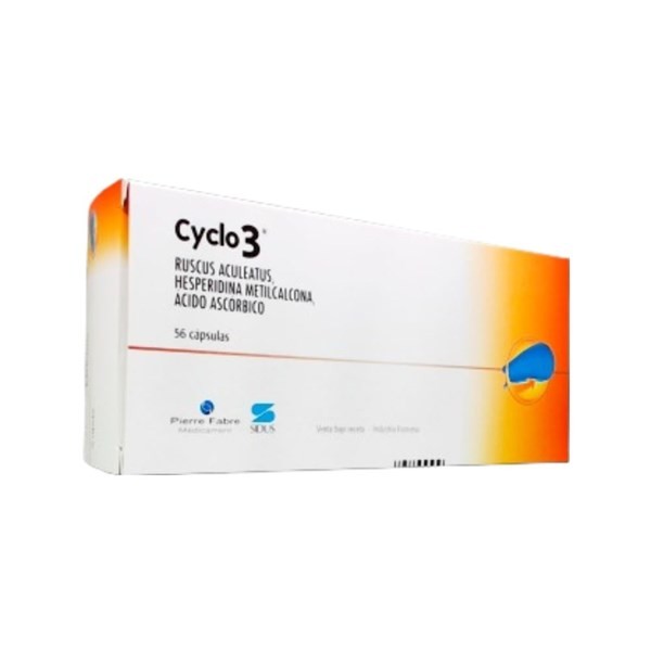 Sidus Cyclo 3 Ruscus Aculeatus + Hesperidina Metilcalcona + Ácido Ascórbico x 56 Cáps #1