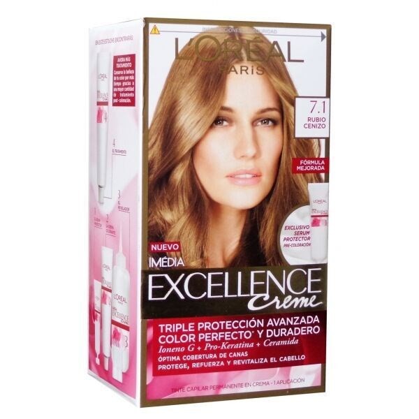 TINTA EXCELLENCE RUBIO CENIZA 7.1