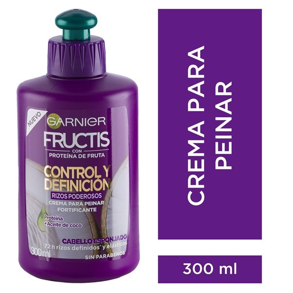 Fructis Crema Para Peinar Rizos Poderosos 300 ml alt