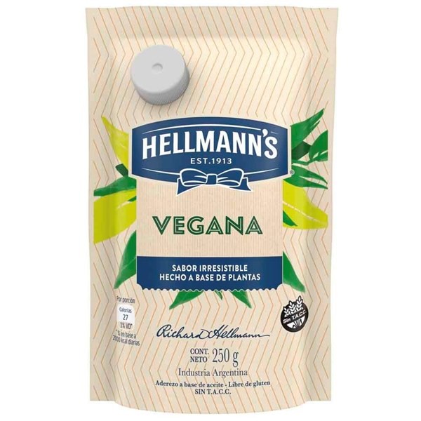 Aderezo Hellmanns Vegana Doypack 250 Xg alt