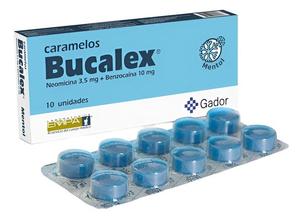 Bucalex Caramelo Antiséptico | 10 unidades | Dolor de Garganta #1
