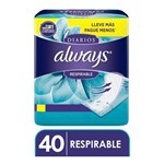 Protectores Diarios Always Respirable x 40 un #3