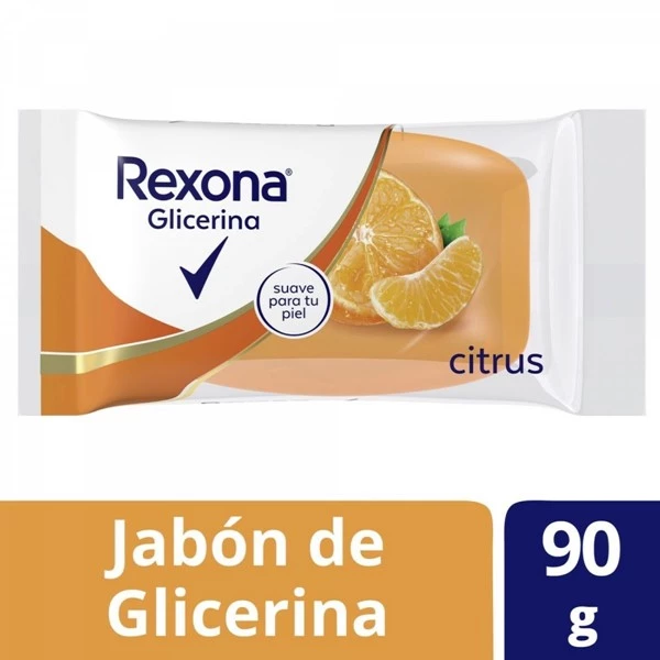 Rexona Jabon Pastilla Glicerina Citrus 90 gr