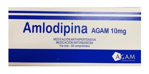 Agam S.A Amlodipina Agam 10 mg x 30 comprimidos