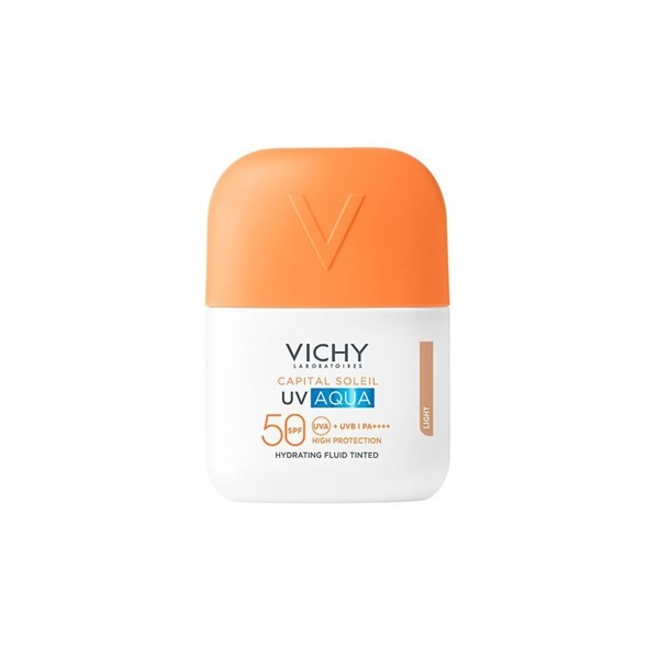 Vichy Protector Solar Soleil Uv Aqua Fluido Hidratante con Color Fps 50 Light #1