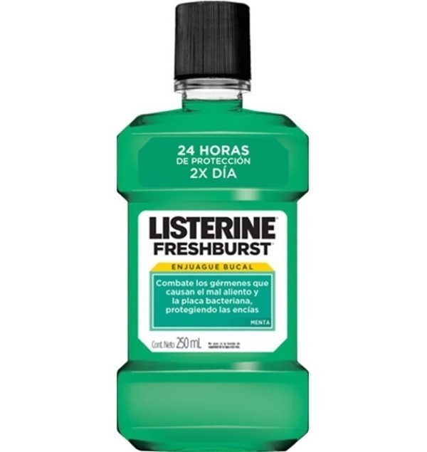 Listerine Enjuague Bucal Fresh Burst 250 Ml