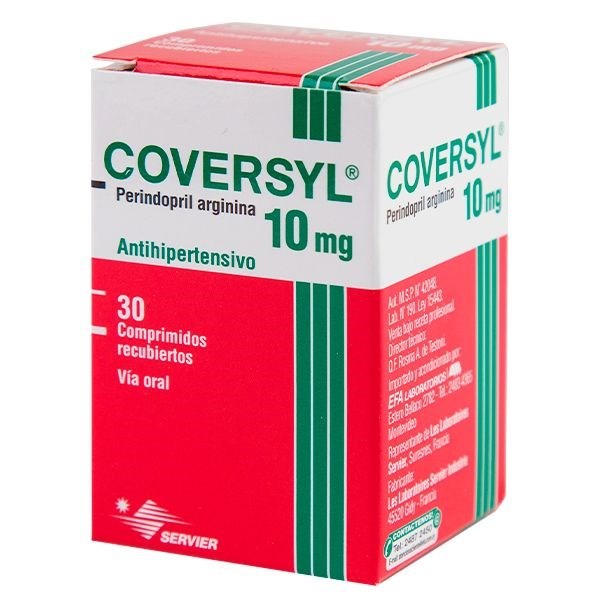 Coversyl 10 Mg | 30 Comprimidos | Perindopril #1