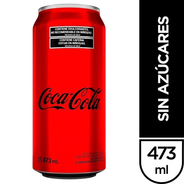 Gaseosa Coca Cola Sin Azúcares 473 cc #1
