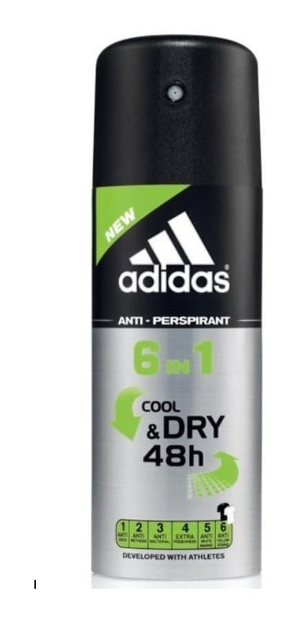 Adidas 6 en 1 Deo Antitranspirante Aerosol Hombre 150 ml