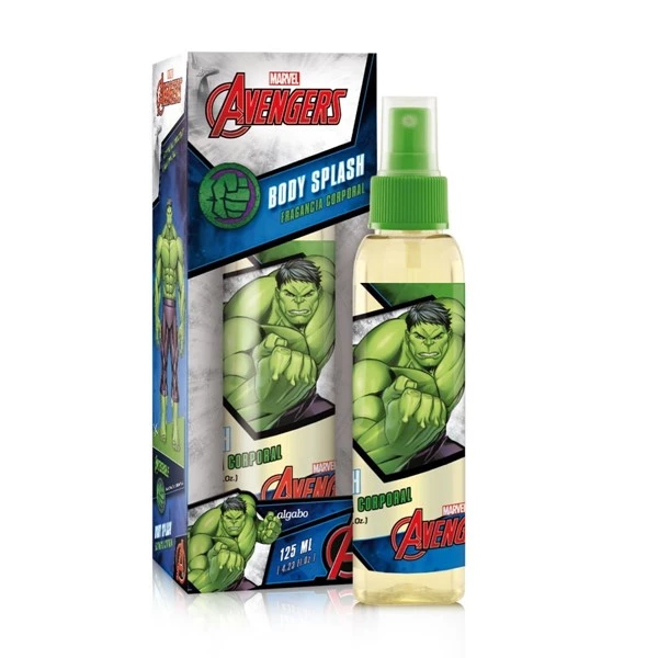 Marvel Comics Body Splash Para Niños Avengers Hulk 125 ml