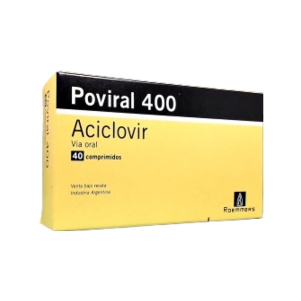Roemmers Poviral Aciclovir 400 Mg x 40 Comp #1
