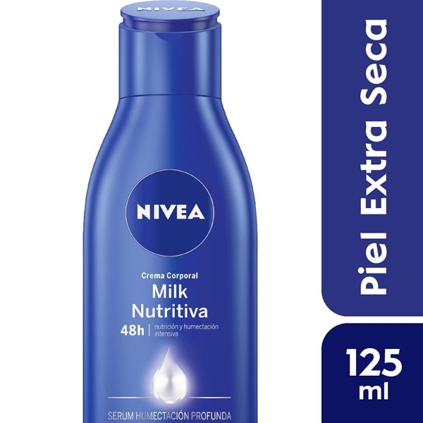 CREMA CORPORAL NIVEA MILK NUTRITIVA 5 EN 1 PARA PIEL EXTRA SECA X125ML #1