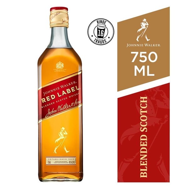 Whisky Johnnie Walker Red Label 750 Ml