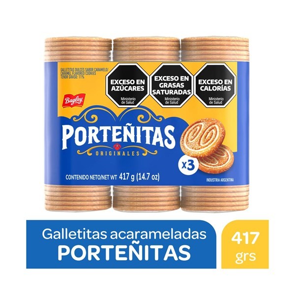 Genérico Galletitas Acarameladas Porteñitas x 3 139 grs #1
