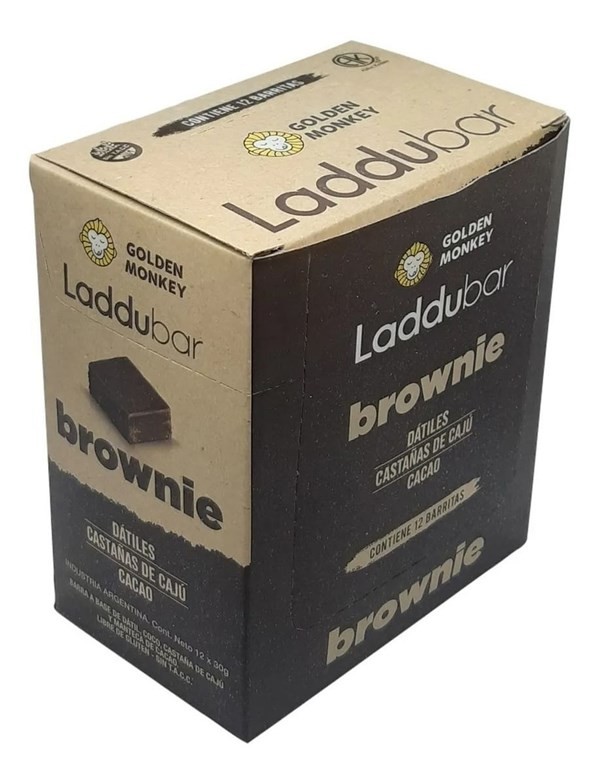 Barrita Brownie Dátiles Cajú Laddubar Vegan S/Tacc 30 g 12U #1
