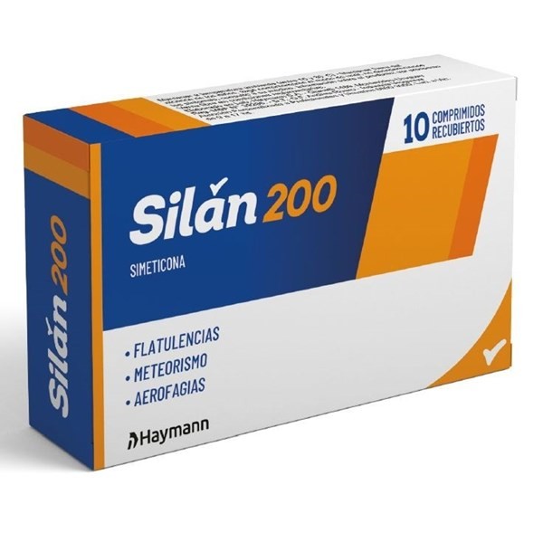 Silan 200 mg | 10 comprimidos | Simeticona #1