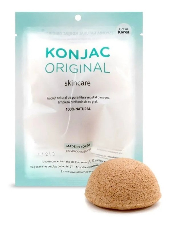 Konjac Esponja Facial Con Arcilla Amarilla #1