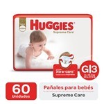 Huggies Pañales Supreme Care g (60 Unidades) #1