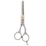 Basicare Tijera 6" Para Desmechado Mango Gris Con Apoya Dedo #1