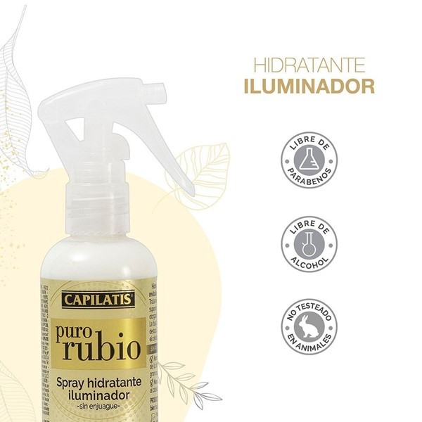 Capilatis Spray Hidratante Iluminador Línea Puro Rubio 100 ml alt