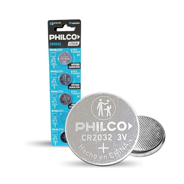 Philco Pilas Litio Cr 2032 (5 Unidades) alt