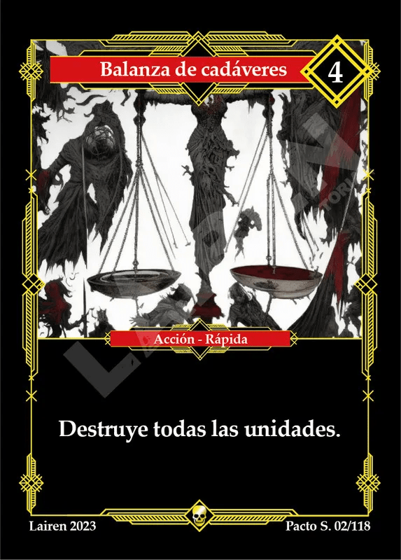Balanza De Cadaveres 2da Edicion - Coste 4 #1