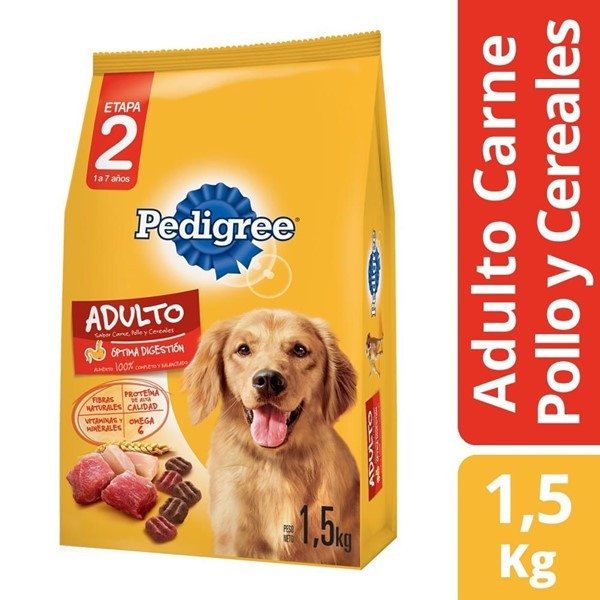 Alimento Para Perros Pedigree Adulto Carne Pollo Y Cereales 1,5 Kg #1