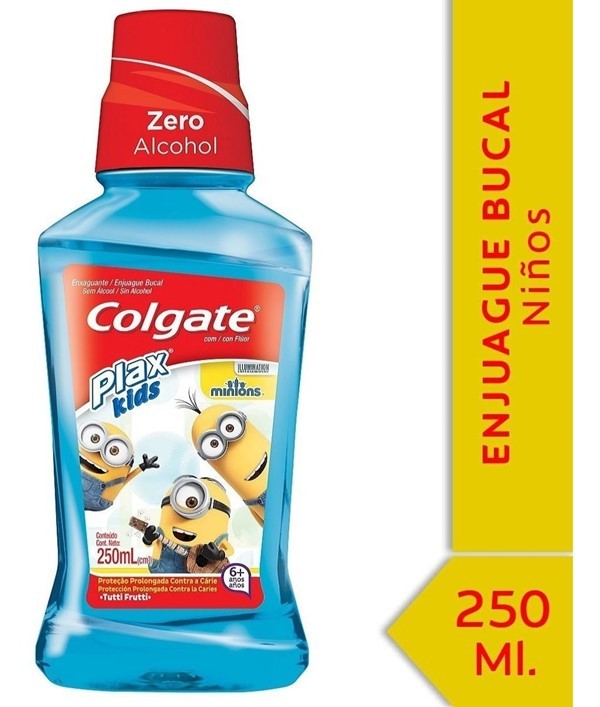 Colgate Enjuague Bucal Kids Minions 250 ml alt