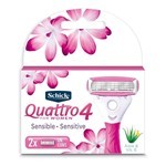Schick Quattro 4 For Women Repuesto de Afeitar 2 Unidades #1