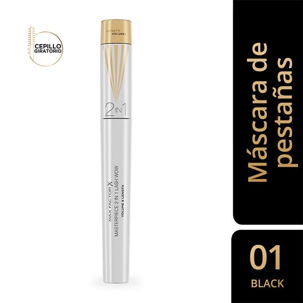 Máscara de Pestañas Max Factor Masterpiece 2 In 1 001 x 1.7 ml Color 001 black alt