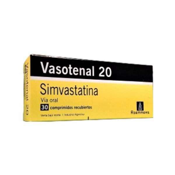 Roemmers Vasotenal Simvastatin 20 Mg x 30 Comp Recubierto #1