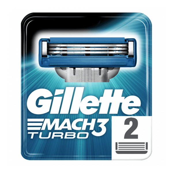 Hoja de Afeitar Gillette 3 mach Turbo Diamond 2 Unidades #1