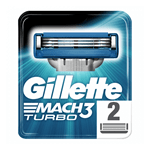 Hoja de Afeitar Gillette 3 mach Turbo Diamond 2 Unidades #1