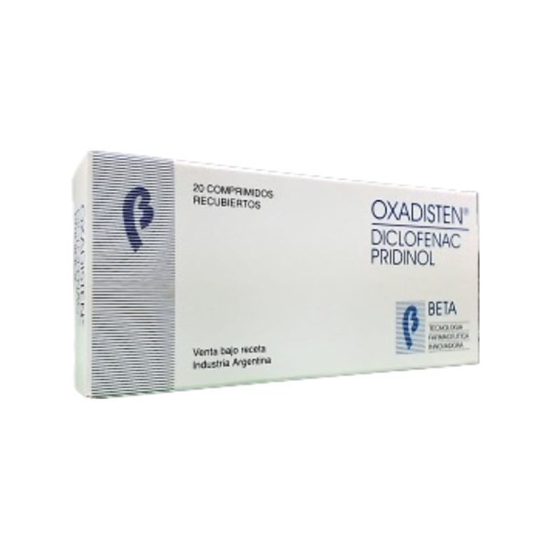Beta Oxadisten Diclofenac + Pridinol x 20 Comp Recubiertos #1