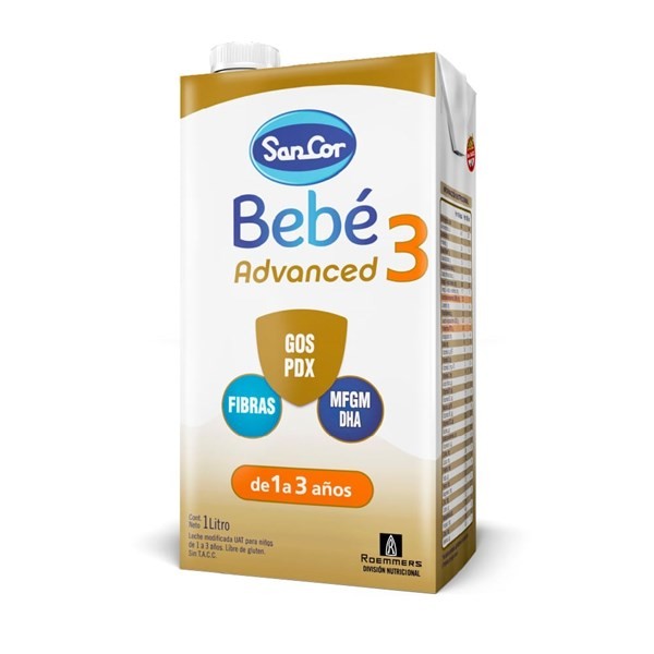 Fórmula Infantil Sancor Bebé Advance +12 Meses x 1 l